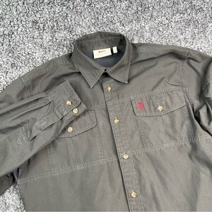 Fjallraven Men’s Singi Trekking Vented Shirt Long Sleeve Gray Size Medium